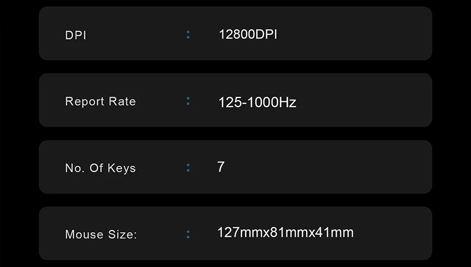 Wireless Game Mouse 12800DPI 1000Hz BT/2.4G/Wired 7 Buttons Macro Mouse for E-sports Ergonomic Design RGB Backlit