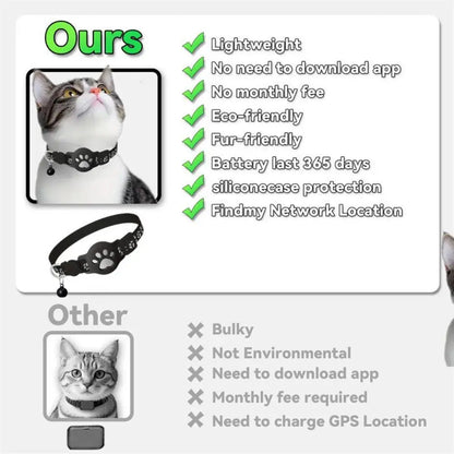  Pet Positioning Collar Waterproof Dog Cat GPS Animal Tracking Movement Alert Anti Lost Tracker Night Reflective Collar