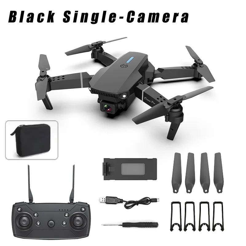 MHD E88 Dual Camera Drone Aerial Photography Professional High-definition Quadcopter Outdoor Flying Toy Beginner Drone Kids Gift