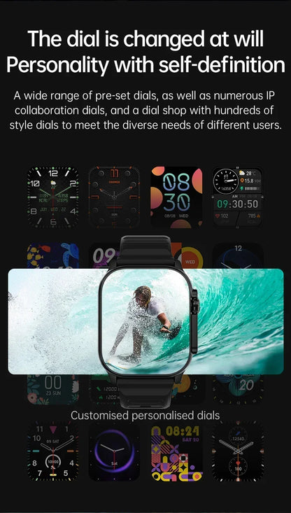 New Smartwatch Men 49mm Series 8 2.3"AMOLED Screen NFC Compass Waterproof For Apple Watch IWO Ultra 8 Smart Watches 2025 Android