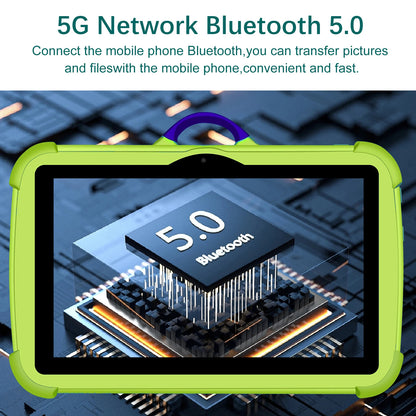 NEW 7 Inch Tablet Android 13 Children Tablet PC for Learning 4GB RAM 64GB ROM Quad Core 4000mAh Wifi 5 1024x800 IPS Kids Tablets