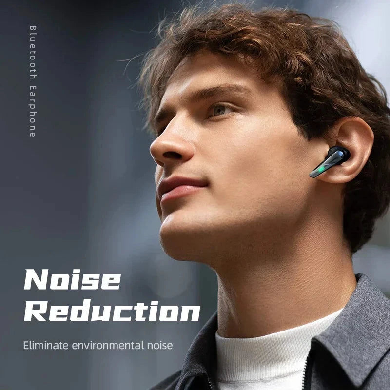 Gaming Earbuds Wireless Bluetooth Earphones With Mic Bass Audio Sound 9D Stereo Music HiFi Headset Game Sport Headphones