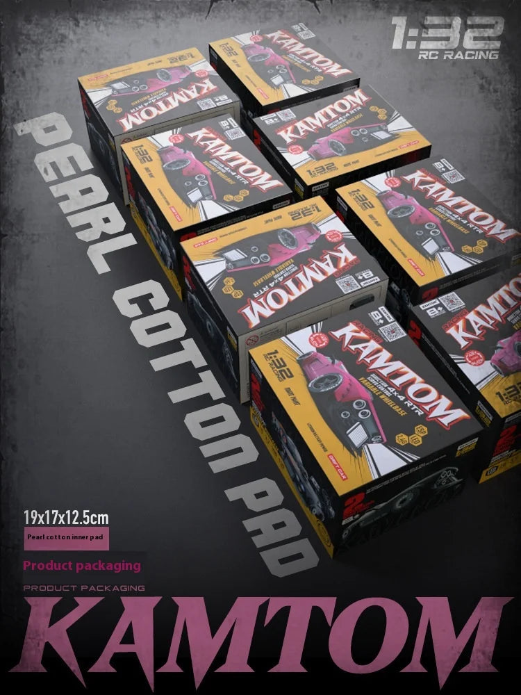 orange Kamtom 3299 1:32 Rc Car Upgrade Luminous Metal Servo Motor Car Dodgeboy Toy Car Professional Rc Drift Rc Stunt Car