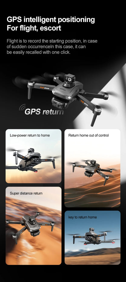 RG800 MAX GPS Drone 8K Professional HD Dual Camera With Screen 5G 360°Obstacle Avoidance Brushless Foldable Quadcopter Drone