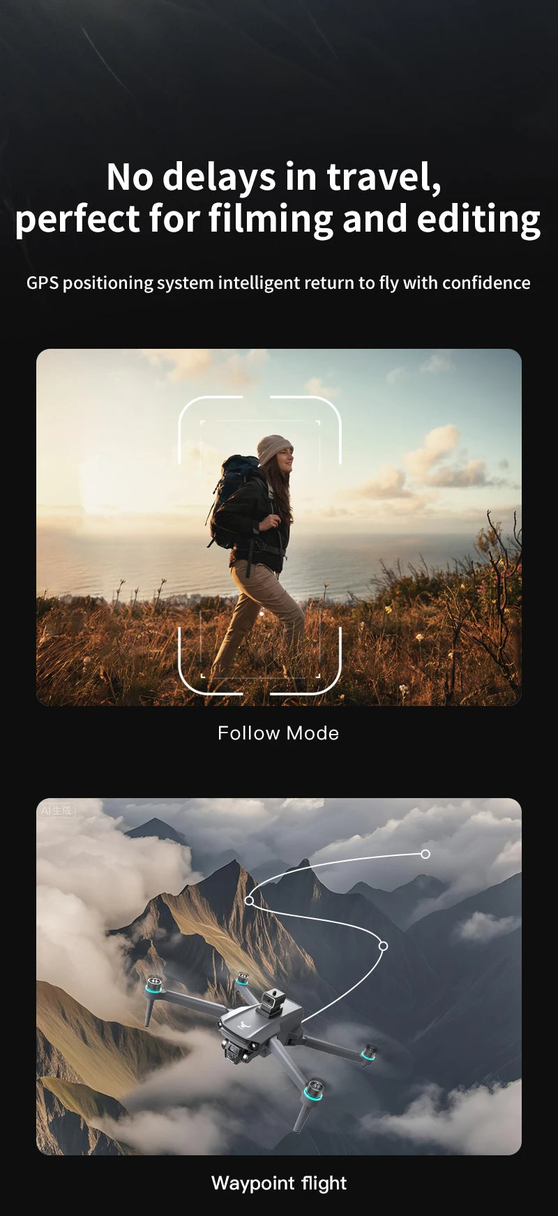 GPS Drone with Touch Screen EIS Camera Anti-shake 8K Aerial Brushless Drones 5G GPS 8K HD Cameras Large UAV Dron RC Quadcopter