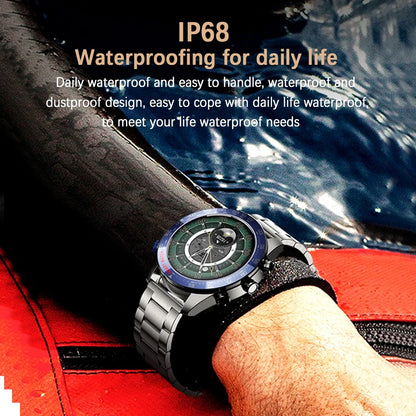 Men's Business Smart Watch AMOELD HD Screen Bluetooth Call Smartwatch NFC GPS Sports Smartwatch 2025 New