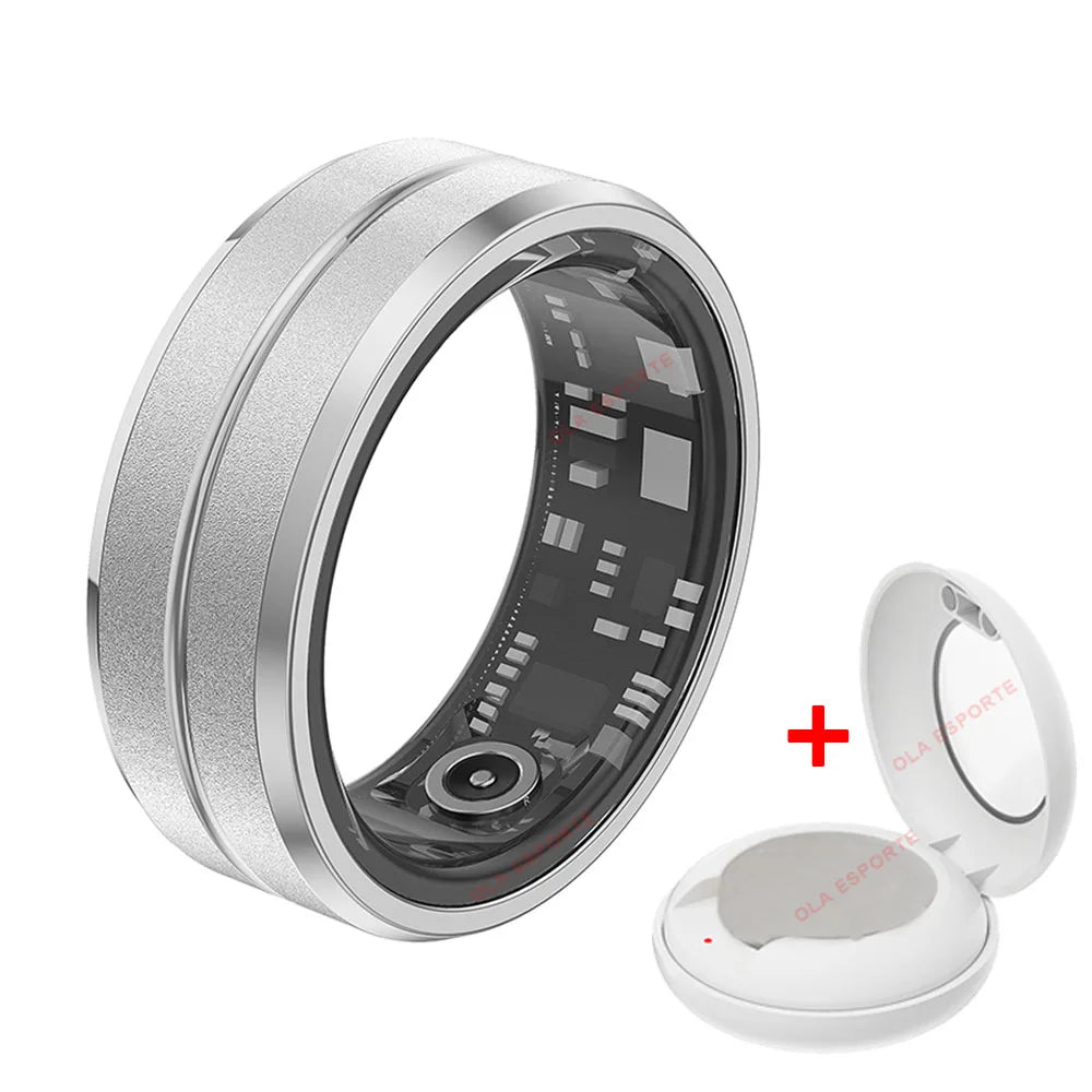 NEW Smart Ring Military Grade Titanium Steel Smart Rings for Women Men Health Monitoring IP68 & 5ATM Waterproof Multi-sport Mode