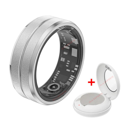 NEW Smart Ring Military Grade Titanium Steel Smart Rings for Women Men Health Monitoring IP68 & 5ATM Waterproof Multi-sport Mode