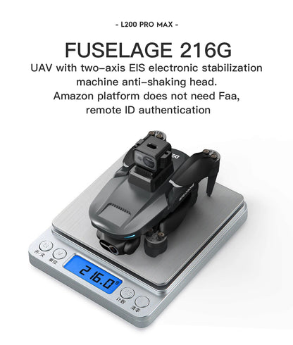 LYZRC L200 PRO MAX Camera Drone 4K Professional 2-Axis PTZ GPS Dron Brushless 360 Obstacle Avoidance 5G WIFI Foldable Quadcopter