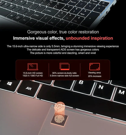 CARBAYTA Performance Laptop Computer 5G Wifi AMD Ryzen 7 4800U Windows10 11 Pro Gaming IPS Laptop