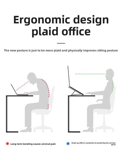 Computer stand, notebook folding, heat dissipation, aluminum alloy bracket, portable storage, lifting laptop stand