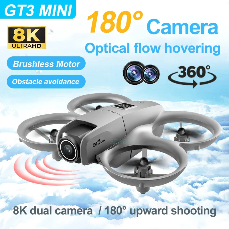 2025 GT3 RC Drone 8K 5G Professional HD Aerial Photography Obstacle Avoidance Remote Control Aircraft Dual Camera Quadcopter Toy