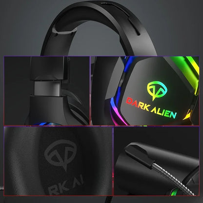Gaming Headphones For PC/PS4/PS5 EKSA E1000 7.1 Surround RGB Gaming Headset Gamer USB Wired Headphones With Noise Cancelling Mic