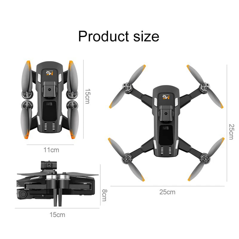 Xiaomi M6 RC Drone 8K Aerial HD Dual Camera 5G WIFI Intelligent Obstacle Avoidance With Screen GPS Ruturn Brushless Power Drone
