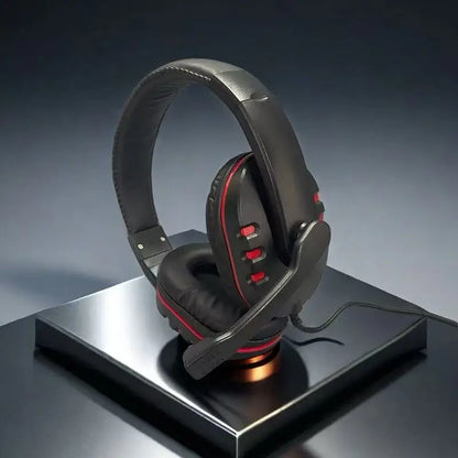 Wired over-ear gaming headphones unisex for laptops desktops gaming devices ideal for online classes meetings gaming with HD sou