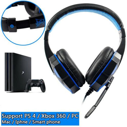 Gaming Headphones 3.5MM Wired PC Bass Stereo Gamer Headset Phone Laptop Earphone Helmet With Microphone For PS4 Xbox One Switch