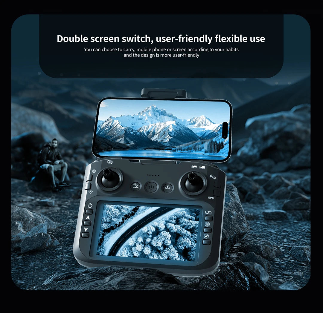 Z103 Pro MAX GPS Drone 8K Professional HD Dual Camera With Screen 5G WIFI Laser Obstacle Avoidance Brushless Rc Quadcopter Drone