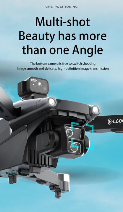L600-1/L600 PRO MAX Remote control drone with screen Dual camera 4K Professional dron with camera GPS FPV quadcopter 3KM flight