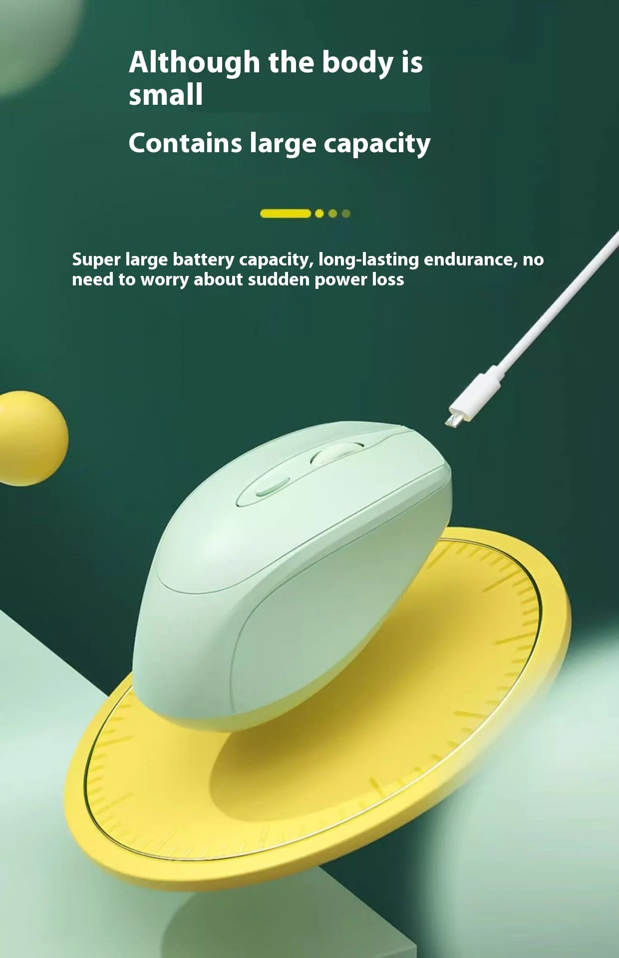 Wireless Mouse, Rechargeable, Computer Game Office Mouse, Dual-Mode Ergonomic Mouse, Portable Multi Color Mouse, Suitable for Pc