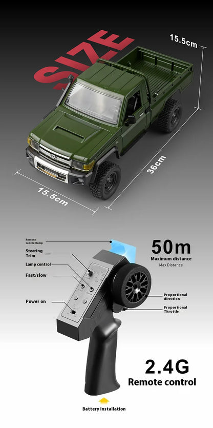 MN MODEL RC 1:12 4x4 Jungle Diving Car Climbing Off-road Wading Vehicle Rock Crawler Shovel Tool Box Truck Toy for Adult Gift