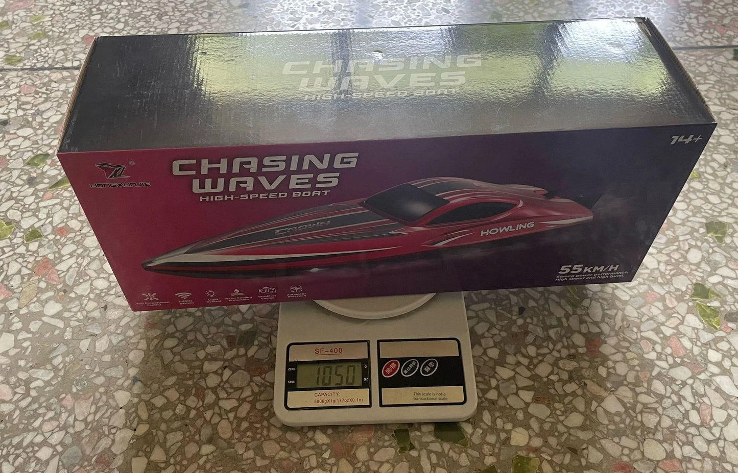 Hj818pro High-Speed Remote Control Boat 41cm Brushless Motor Competitive Boat High Horsepower Boat Model Children'S Water Toy