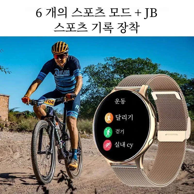 2025 New Women Bluetooth Call Smart Watch Heart Rate Blood Pressure Monitoring Smartwatches IP67 Waterproof Men Smartwatch+Box