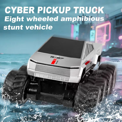 JHD For JJRC Q218 2.4g Amphibious Rc Remote Control Car Eight Wheel Stunt Car Amphibious All Terrain Four-Wheel Drive Climbing