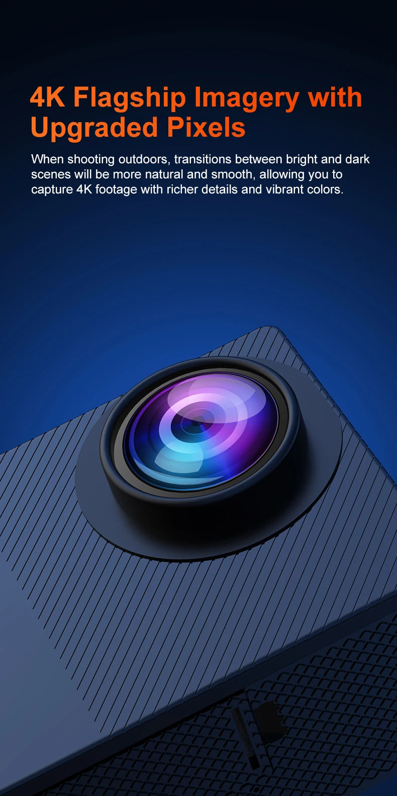 4K Action Camera 1080P 30FPS 170° Wide Angle Lens Outdoor Diving And Riding Sports Camera Ultra HD Pixels Sports Camera