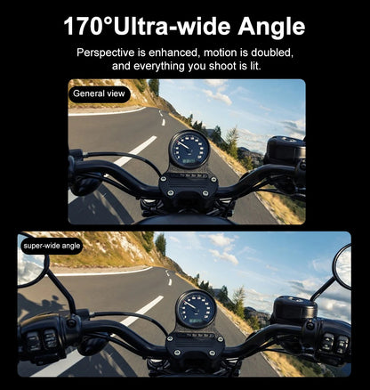 Ourlife 5K 4K60FPS Action Camera IPS Touch LCD EIS 170° DVR 30M Waterproof 5X Zoom Sport Camera With Wireless Mic&Remote Control