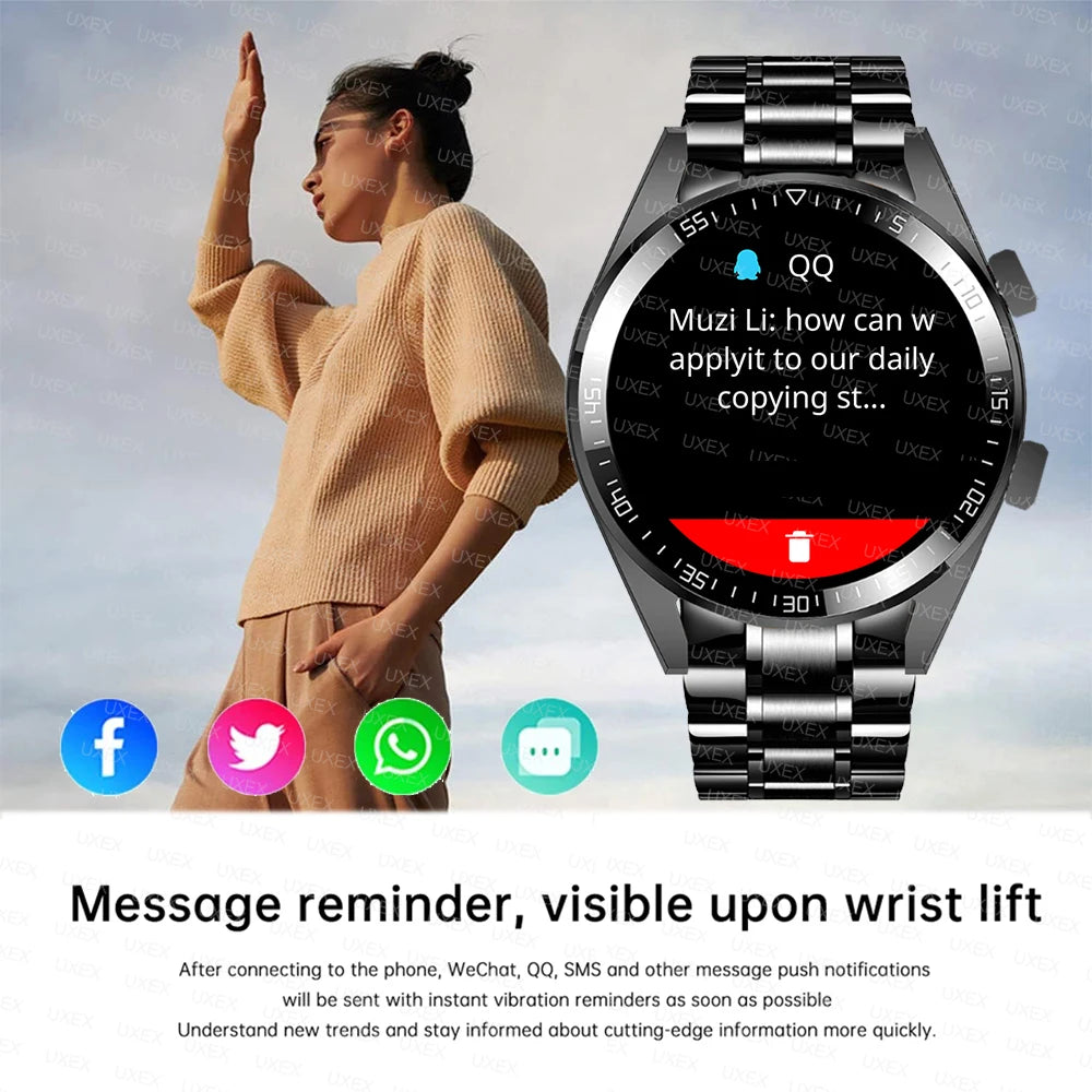 New Plus Smartwatch Hombre Bluetooth Call HD Screen Full Offers Today Health Tracking Diy Faces Gift Men Watches Smart Commerce