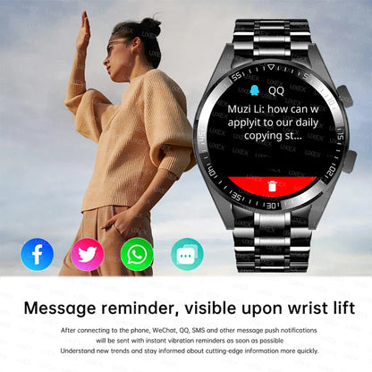 New Plus Smartwatch Hombre Bluetooth Call HD Screen Full Offers Today Health Tracking Diy Faces Gift Men Watches Smart Commerce