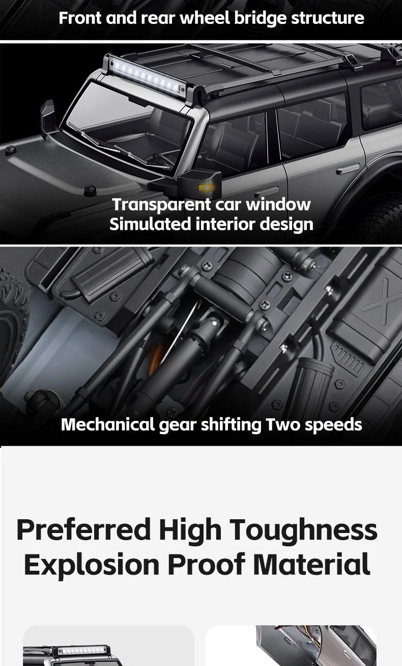 Wltoys New 1:18 Electric Four-Wheel Drive Climbing Car Remote Control Horse Model Toy For Children RC Car Toy