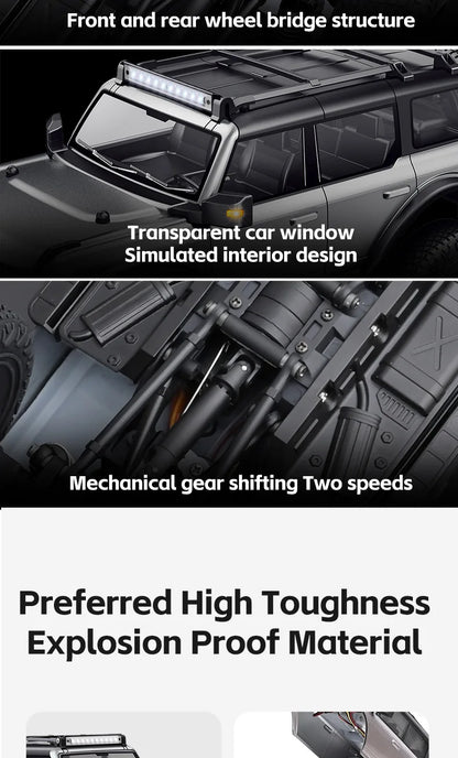 Wltoys New 1:18 Electric Four-Wheel Drive Climbing Car Remote Control Horse Model Toy For Children RC Car Toy