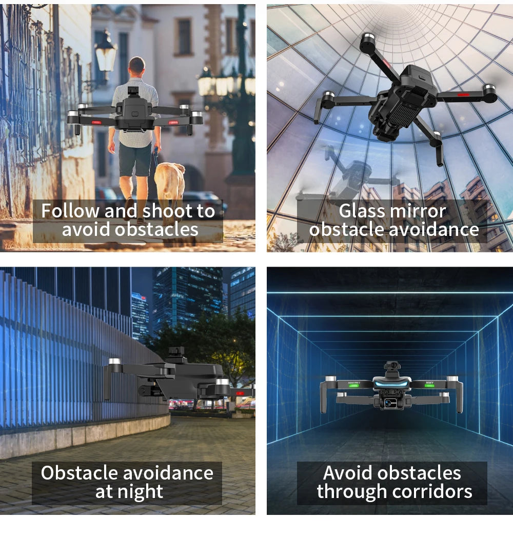 New N800 Pro2 GPS Drone Professional 8K HD Camera With Obstacle Avoidance 3-Axis Gimbal Brushless 5G WIFI FPV RC Dron Quadcopter