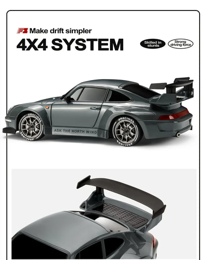 RC Cars 1:24 Remote Control Car 20KM/H 4WD High Speed RC Drift Car with LED Lights Extra Drifting Tires Vehicles for Adults Kids