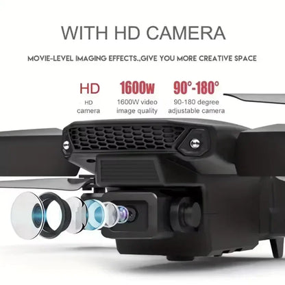 2025 E88 Professional Wide Angle RC Dron HD 4K Camera Mode Foldable Helicopter Aircraft Quadcopter Drone Kid Gift Toys ﻿