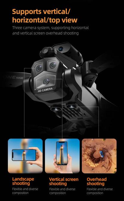 C10/E88 Drone 8K Professional Dual Camera 25min 360 Intelligent Obstacle Avoidance Four Axis Quadcopter Boy RC Toy VS K10 Dron