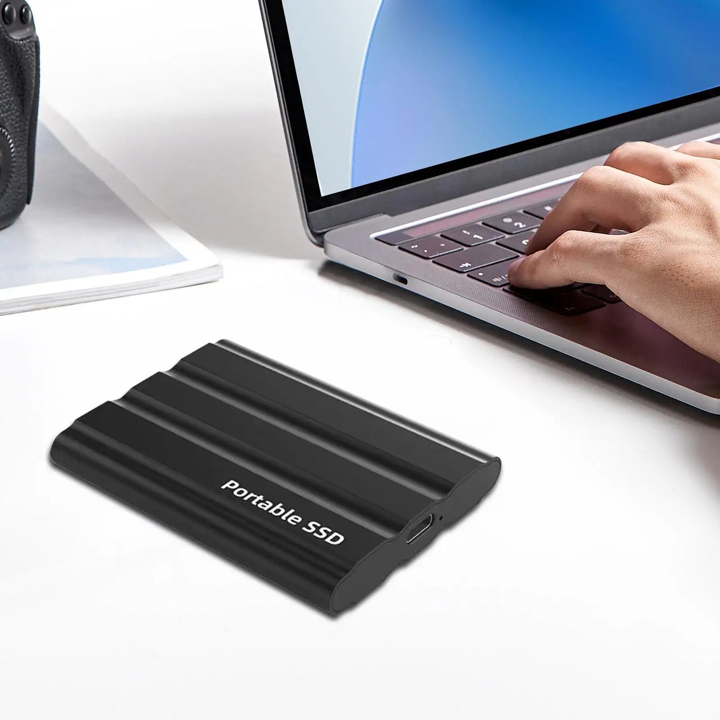 Portable Hard Drive External HDD High Speed 1TB Large Capacity Metal Hard Drive  Portable SSD Hard Disk for Phone Loptop