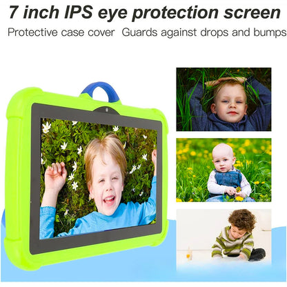 NEW 7 Inch Tablet Android 13 Children Tablet PC for Learning 4GB RAM 64GB ROM Quad Core 4000mAh Wifi 5 1024x800 IPS Kids Tablets
