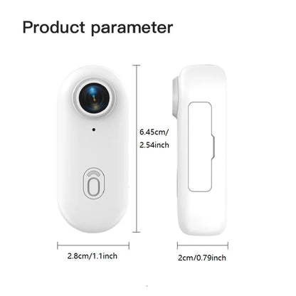 4K Thumb Action Camera, HD Sports Camera, Digital Image Stabilization, Automatic Exposure, 800mAh Battery, Rechargeable Lithium