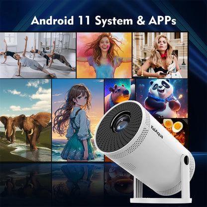 New Portable Projector 4K 1280*720P Android 11 Dual-band Wifi6 2.4G+5G 260ANSI BT5.0 1080P Home Cinema Outdoor Mini Projectors