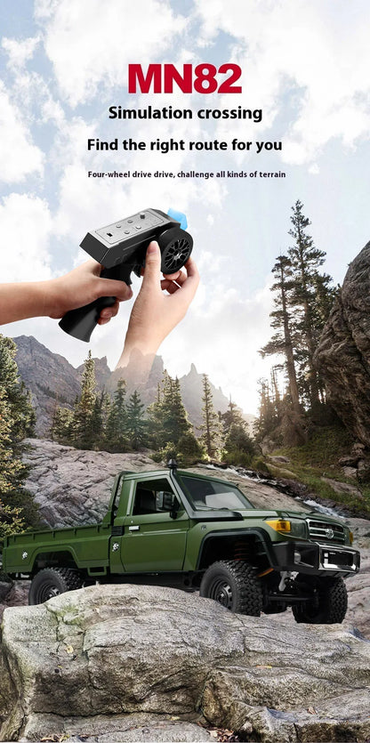 MN MODEL RC 1:12 4x4 Jungle Diving Car Climbing Off-road Wading Vehicle Rock Crawler Shovel Tool Box Truck Toy for Adult Gift