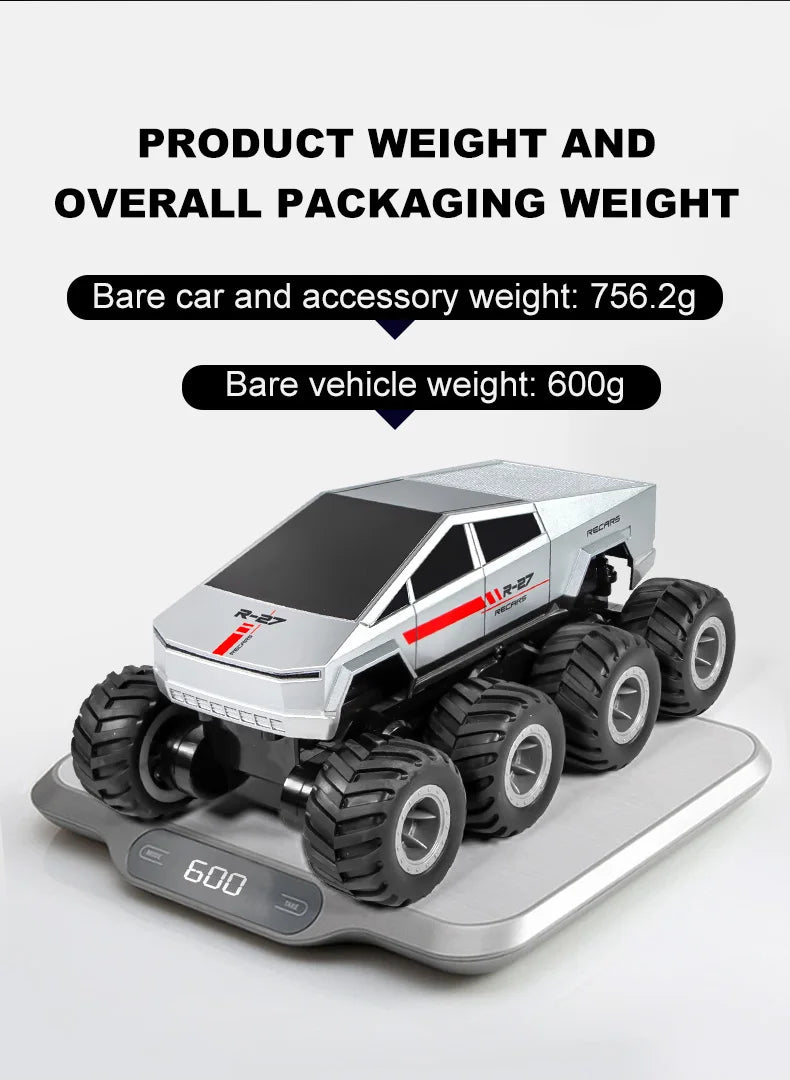 JHD For JJRC Q218 2.4g Amphibious Rc Remote Control Car Eight Wheel Stunt Car Amphibious All Terrain Four-Wheel Drive Climbing