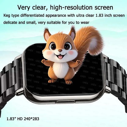 Fashion Smartwatch Men 1.83 HD Full Bluetooth Call Health Tracker Sports Making Ideal Gift Custom Photo Women Watches Exclusive