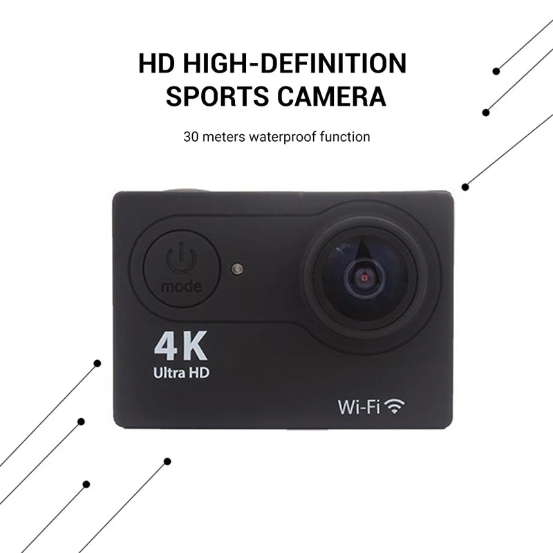 Ultra HD 4K Action Camera 1080P/30FPS 2.0 inch Screen WiFi Remote Control Mini Cameras Waterproof DV Helmet Go Sport Camera Pro