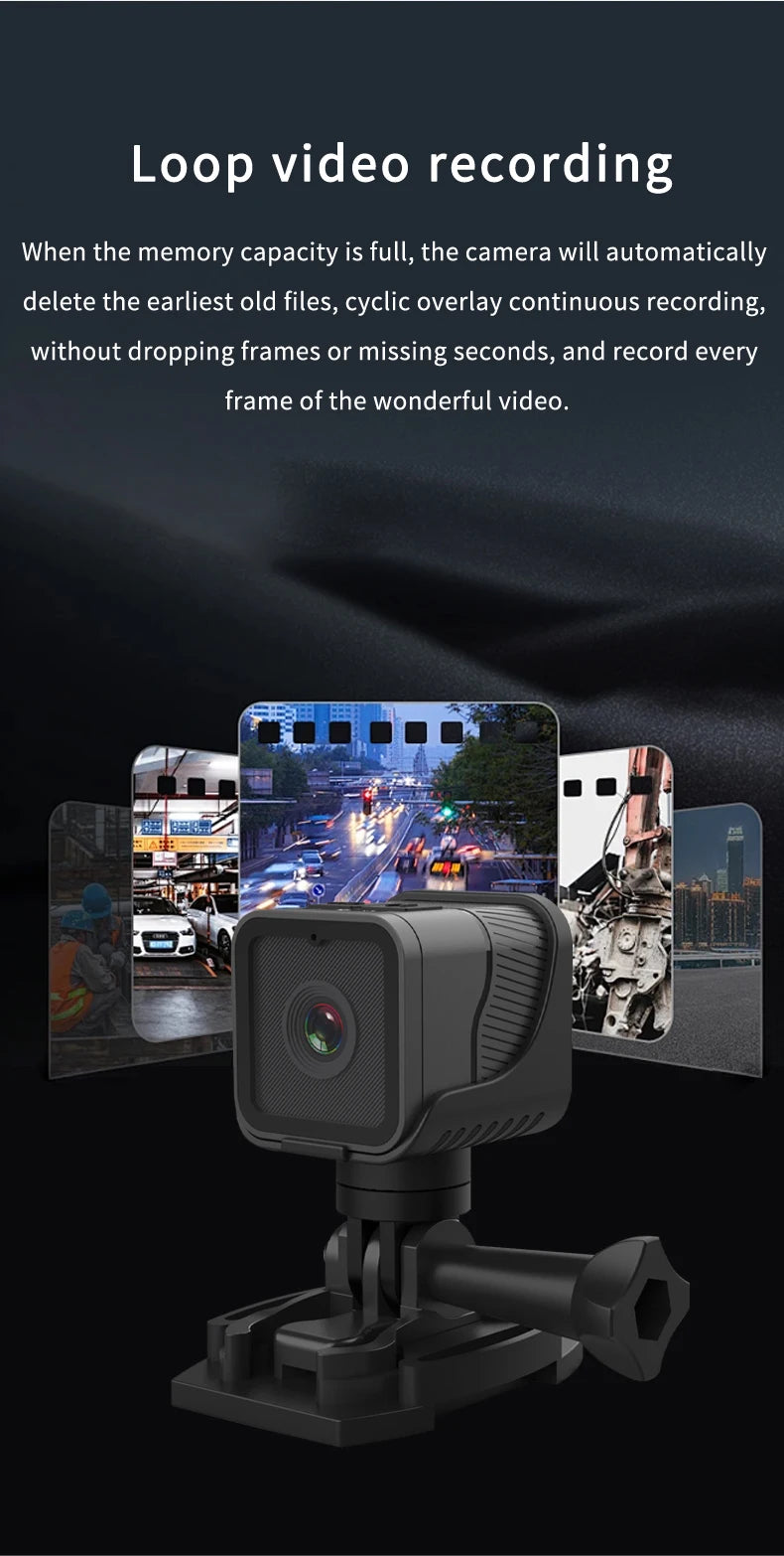 Mini Sport DV Action Camera HD 1080P Bike Motorcycle Helmet Camera Outdoor Video DVR Audio Recorder Dash Cam for Car Bicycle