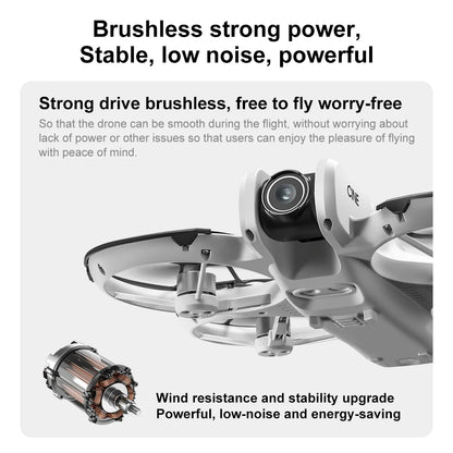 V666 Drone 4k HD Camera ESC 180° Aerial Aircraft Brushless RC Quadcopter Air Pressure Fixed Height Remote Control Airplane Gift