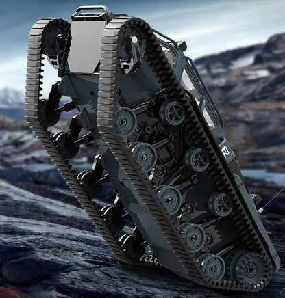 JJRC C8812 / C8812 MAX RC Car Full Scale Tracked Tank Simulation 2.4G Remote Control Car Drift LED Light Off-Road RC Toy As Gift