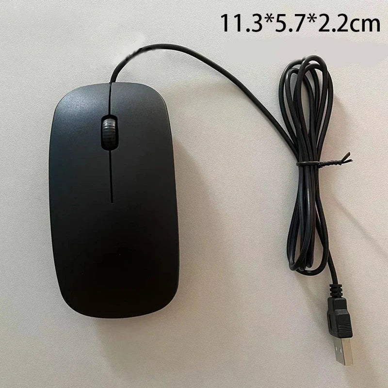 Hot Selling Neutral Wired Mouse 2.4Ghz With USB Cable Ergonomic Ultrathin Mice For PC Laptop Business Computer Office Mouse 1.2m