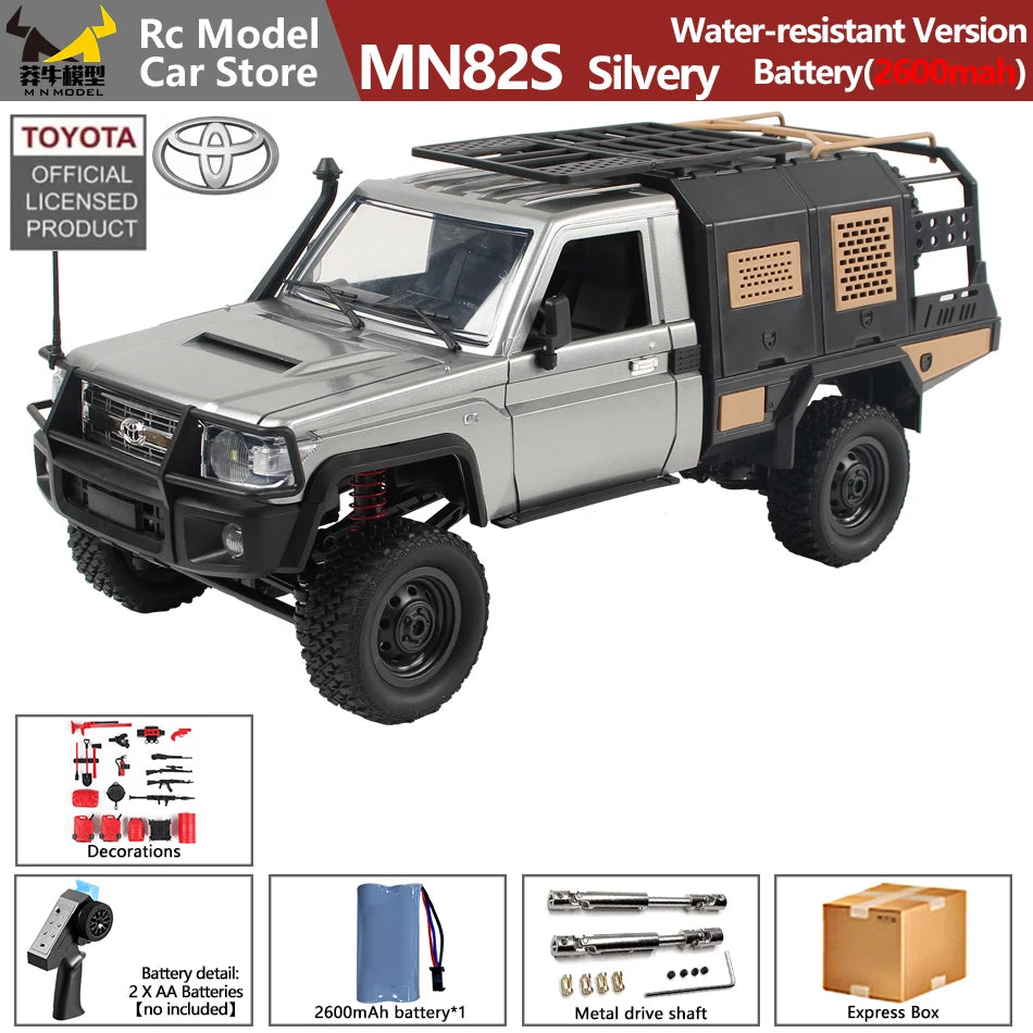 MN MODEL 1/12 4WD Remote Control Diving Off-road Car Climbing Truck All Terrain Vehicle Rock Crawler Wading Pickup Toy for Adult